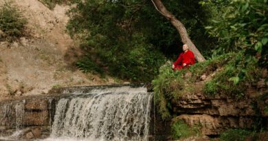 meditation near river