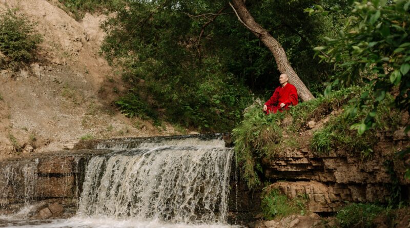 meditation near river